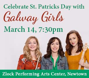 Celebrate St Patricks Day with the Galway Girls!! This multi-instrumental trio, known for their harmonies and memorable arrangements of traditional Irish songs. They sing about the Irish famine, the Irish in America, the Irish drinking, the Irish drinking again, the history of unicorns, and, of course, they sing the Cranberries. Wherever they perform, they create a warm, welcoming environment where everyone feels like family. Audiences will come away enriched, inspired, and a little more connected to their Irish heritage. Because everyone’s a little Irish. 